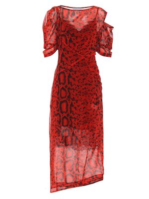 Платье миди Preen By Thornton Bregazzi, красное