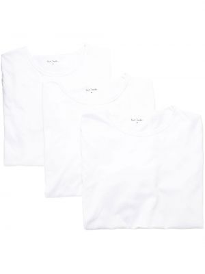 T-shirt con scollo tondo Paul Smith bianco