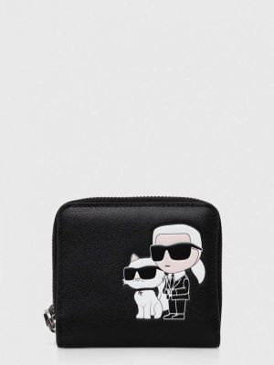 Kožená peněženka Karl Lagerfeld černá