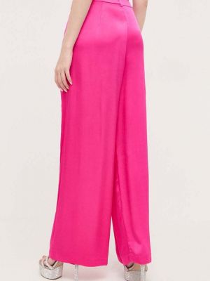 Kalhoty s vysokým pasem Bardot růžové