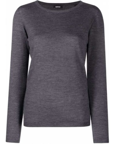 Jersey manga larga de tela jersey Aspesi gris