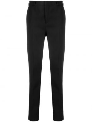 Pantalones de cintura alta Saint Laurent negro