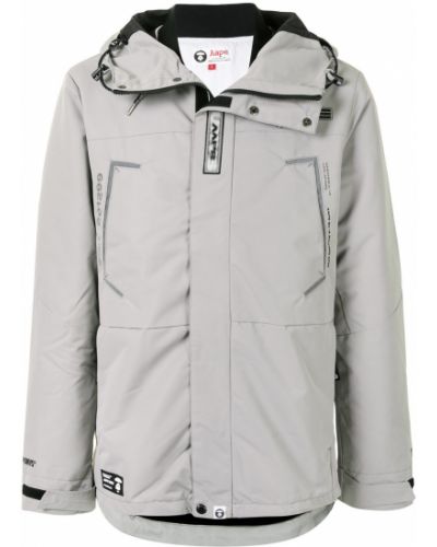Parka con stampa Aape By *a Bathing Ape® grigio