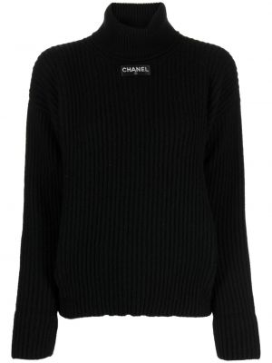 Кашмирен пуловер Chanel Pre-owned черно