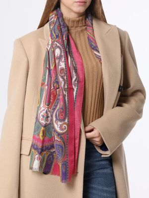 Кашемировый шелковый шарф Etro
