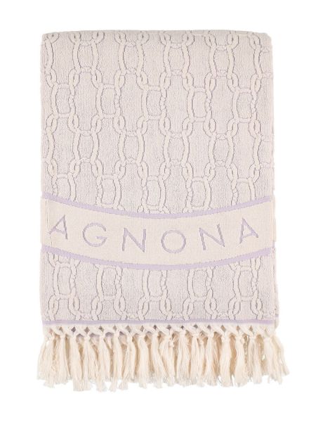 Albornoz de tejido jacquard Agnona violeta