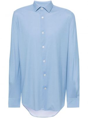 Punktotas krekls ar apdruku Boggi Milano zils