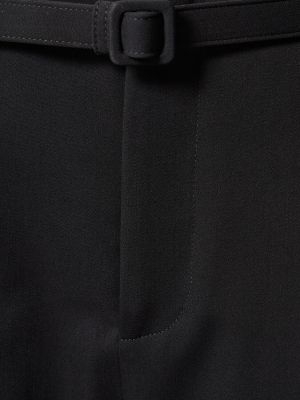 Vlnené nohavice Ralph Lauren Collection čierna