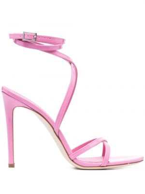 Sandale cu șireturi din dantelă Paris Texas roz