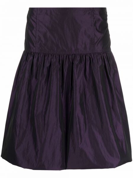 Falda de cintura alta Burberry Pre-owned violeta