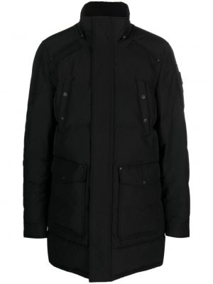Kabát s kapucňou Moose Knuckles čierna