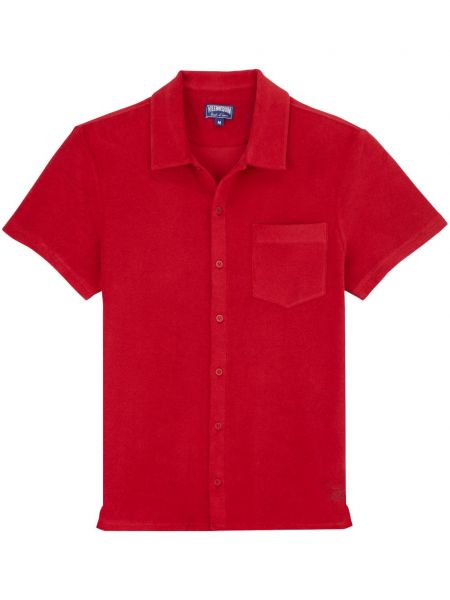 Chemise à boutons Vilebrequin rouge
