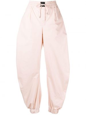 Pantaloni din bumbac The Attico roz
