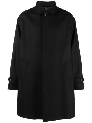Μάλλινο παλτό Mackintosh μαύρο