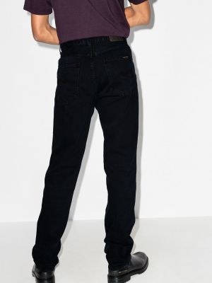 Straight fit džíny Nudie Jeans černé