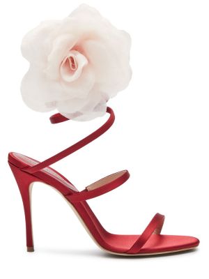 Sandale din satin Magda Butrym roșu