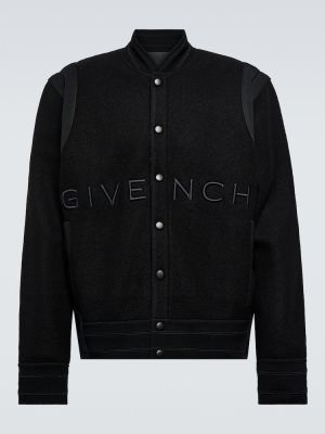 Vilnas jaka ar izšuvumiem Givenchy melns