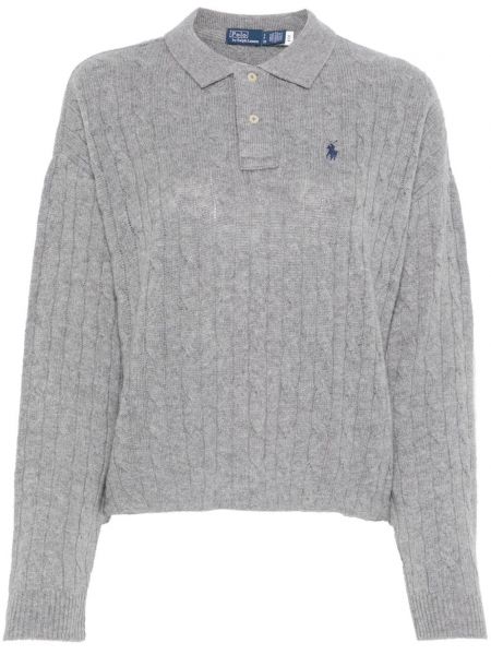 Fløjl v-hals kort sweater Polo Ralph Lauren