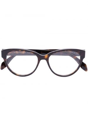 Trykt briller Alexander Mcqueen Eyewear brun