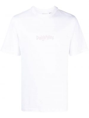 Памучна тениска с принт Daily Paper бяло