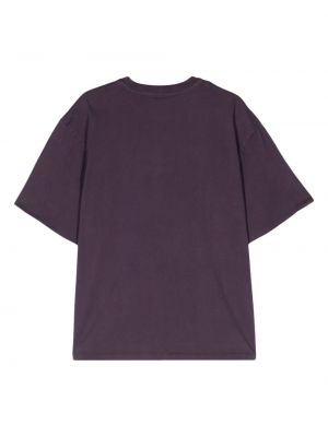 Bavlněné tričko Rotate fialové