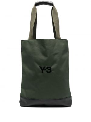 Brodert shoppingbag Y-3 grønn