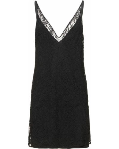 Csipkés mini ruha La Perla - fekete