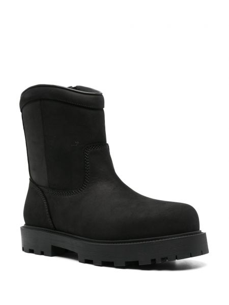 Kotníkové boty z nubuku Givenchy černé