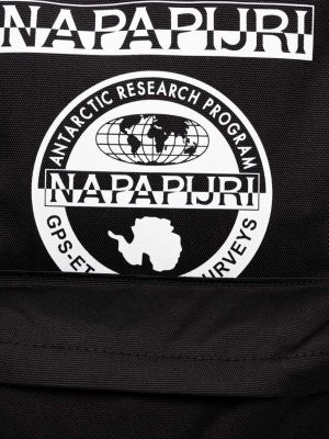 Plecak z nadrukiem Napapijri czarny