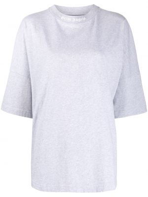 Camiseta con estampado Palm Angels gris