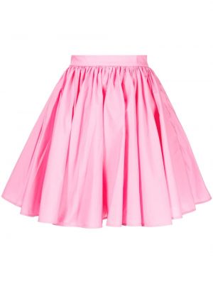 Bavlněné plisovaná sukně na zip Msgm - růžová