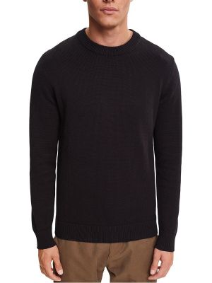 Jersey de algodón de tela jersey de cuello redondo Esprit