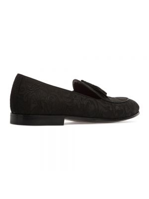 Loafers de tejido jacquard Dolce & Gabbana negro