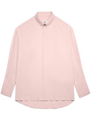 Pernata košulja oversized Ami Paris ružičasta