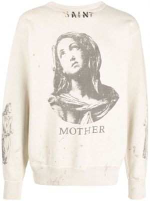 Sweatshirt mit print Saint Mxxxxxx beige