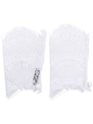 Ръкавици с дантела Parlor бяло