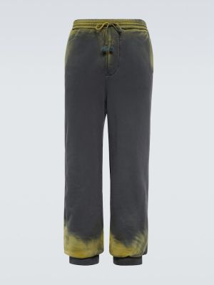 Памучни спортни панталони от джърси Loewe сиво