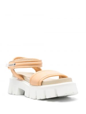 Dabīgās ādas sandales ar platformu Premiata oranžs