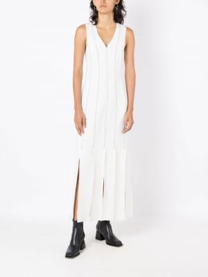 Šaty s výstřihem do v Uma | Raquel Davidowicz bílé