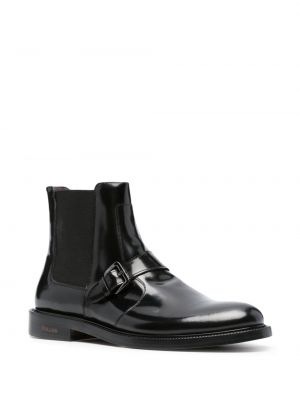 Chelsea boots en cuir Pollini noir