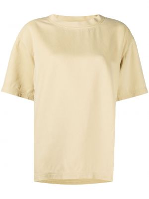 Camiseta de cuello redondo oversized Bottega Veneta amarillo