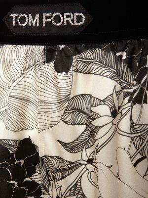 Květinové hedvábné saténové boxerky Tom Ford