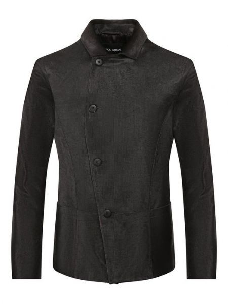 Кожаная куртка Giorgio Armani коричневая