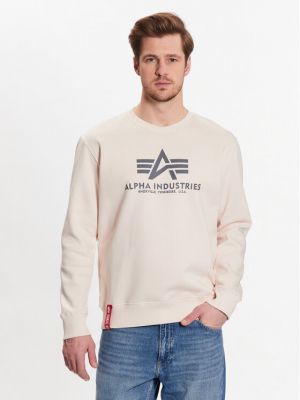 Пуловер Alpha Industries бяло