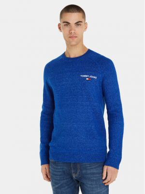 Пуловер Tommy Jeans синьо