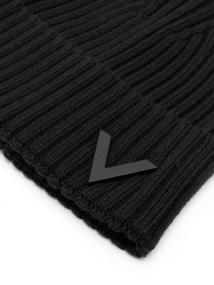 Bonnet en laine Valentino Garavani noir