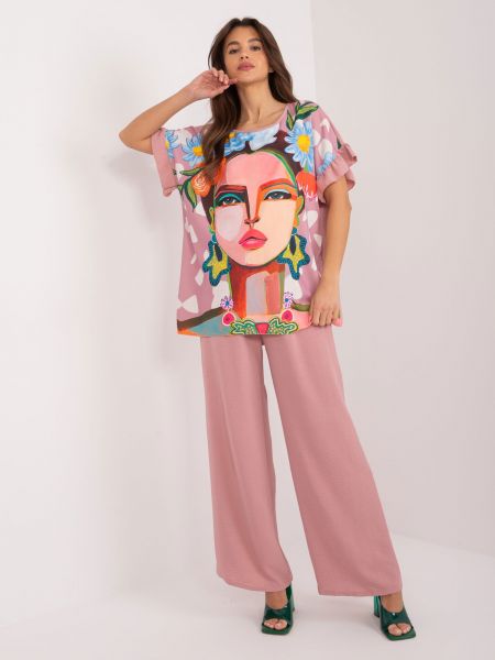 Bluză Fashionhunters roz
