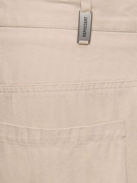 Βαμβακερό παντελόνι με μοτίβο ψαροκόκαλο Represent
