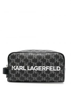 Mallette de maquillage en cuir Karl Lagerfeld