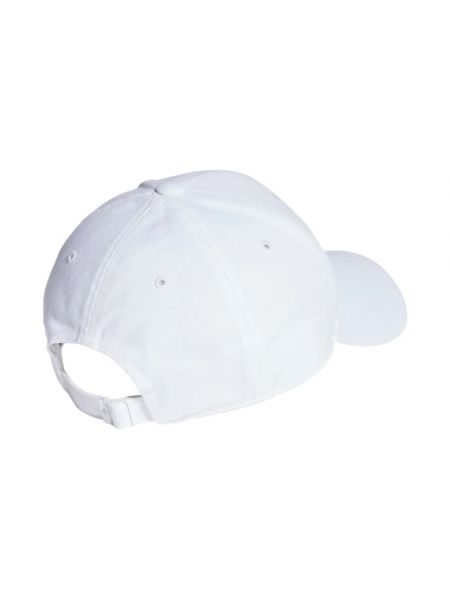 Gorra de algodón Adidas blanco